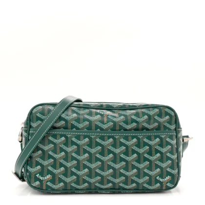 GOYARD SAC CAP VERT BAG PM GREEN GOYARDINE CANVAS