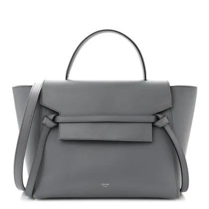 CELINE MINI BELT BAG STORM SMOOTH CALFSKIN LEATHER GOLD HARDWARE