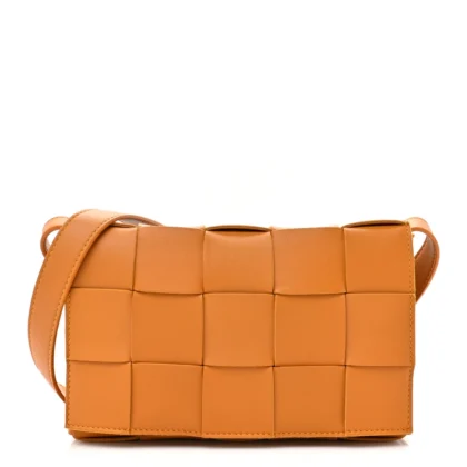 BOTTEGA VENETA MAXI INTRECCIATO CASSETTE CROSSBODY BAG COB LAMBSKIN LEATHER